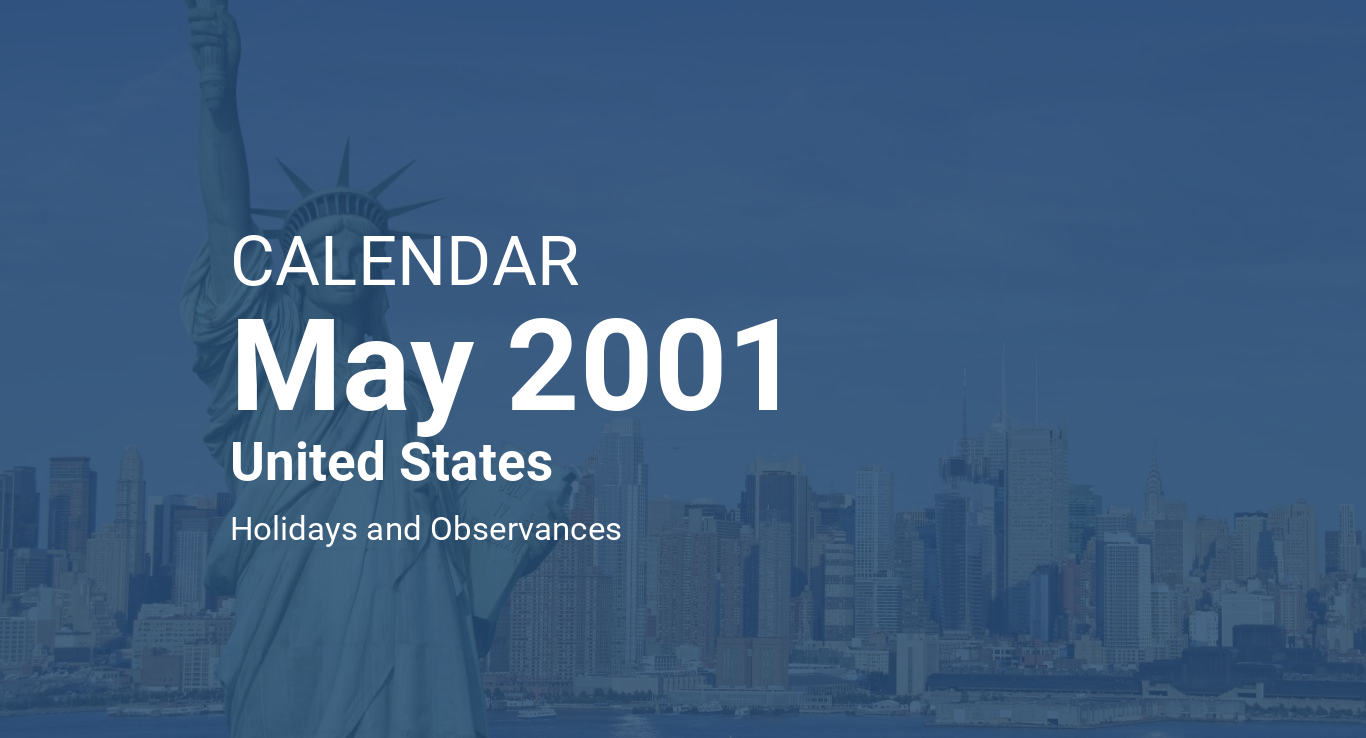 May 2001 Calendar United States